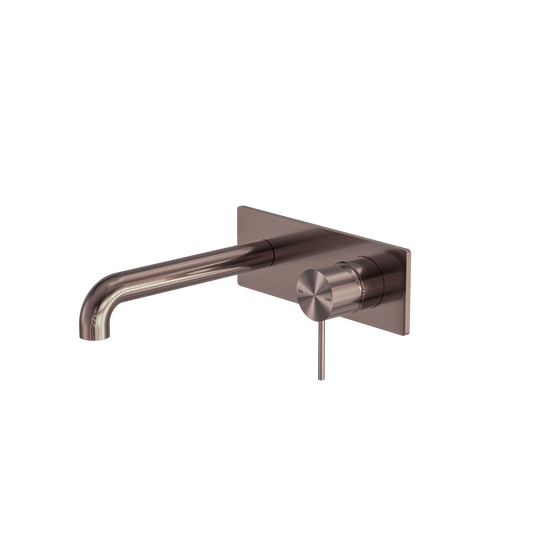 Mecca Wall Basin/Bath Mixer 230mm Brushed Bronze