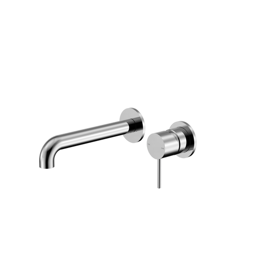 Mecca Wall Basin/bath Mixer Separate Back Plate 120mm Chrome