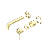 Mecca Wall Basin/Bath Mixer Separate Back Plate 160mm Trim Kits Only Brushed Gold