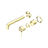 Mecca Wall Basin/Bath Mixer Separate Back Plate 185mm Trim Kits Only Brushed Gold