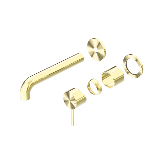 Mecca Wall Basin/Bath Mixer Separate Back Plate 185mm Trim Kits Only Brushed Gold