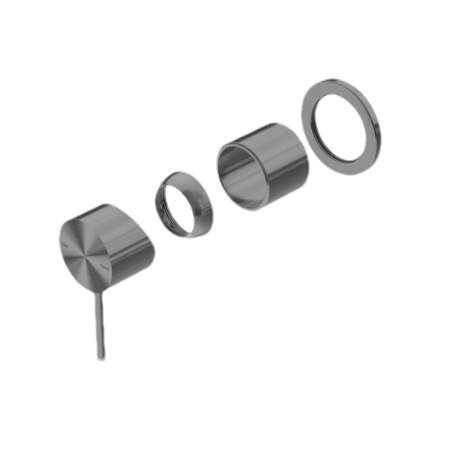 MECCA SHOWER MIXER 60MM PLATE TRIM KITS ONLY GUN METAL