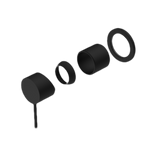 MECCA SHOWER MIXER 60MM PLATE TRIM KITS ONLY MATTE BLACK