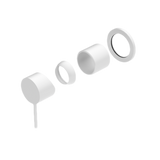 MECCA SHOWER MIXER 60MM PLATE TRIM KITS ONLY MATTE WHITE