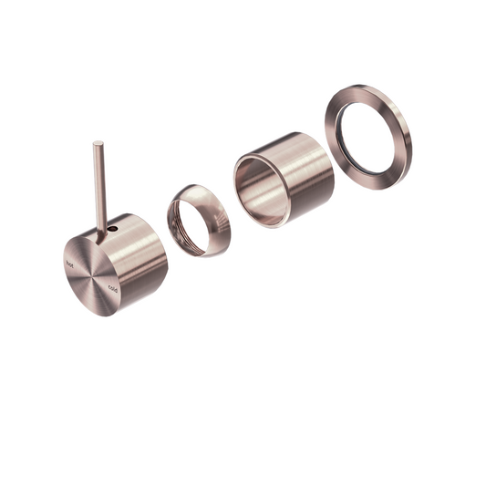 MECCA SHOWER MIXER 60MM HANDLE UP PLATE TRIM KITS ONLY BRUSHED BRONZE