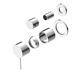 MECCA SHOWER MIXER WITH DIVERTOR SEPARATE BACK PLATE TRIM KITS ONLY CHROME