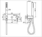 MECCA SHOWER MIXER DIVERTOR SYSTEM TRIM KITS ONLY BRUSHED BRONZE