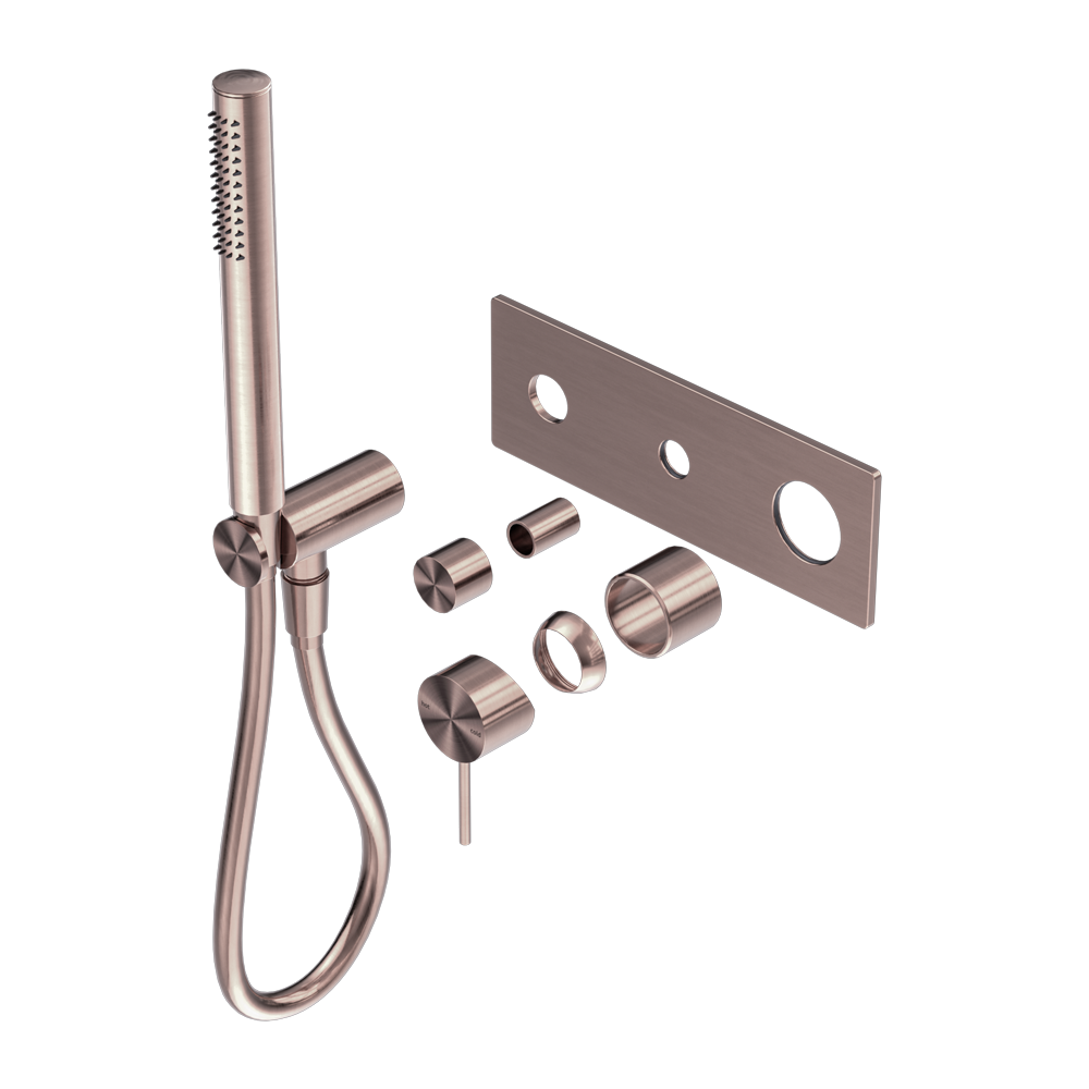 MECCA SHOWER MIXER DIVERTOR SYSTEM TRIM KITS ONLY BRUSHED BRONZE
