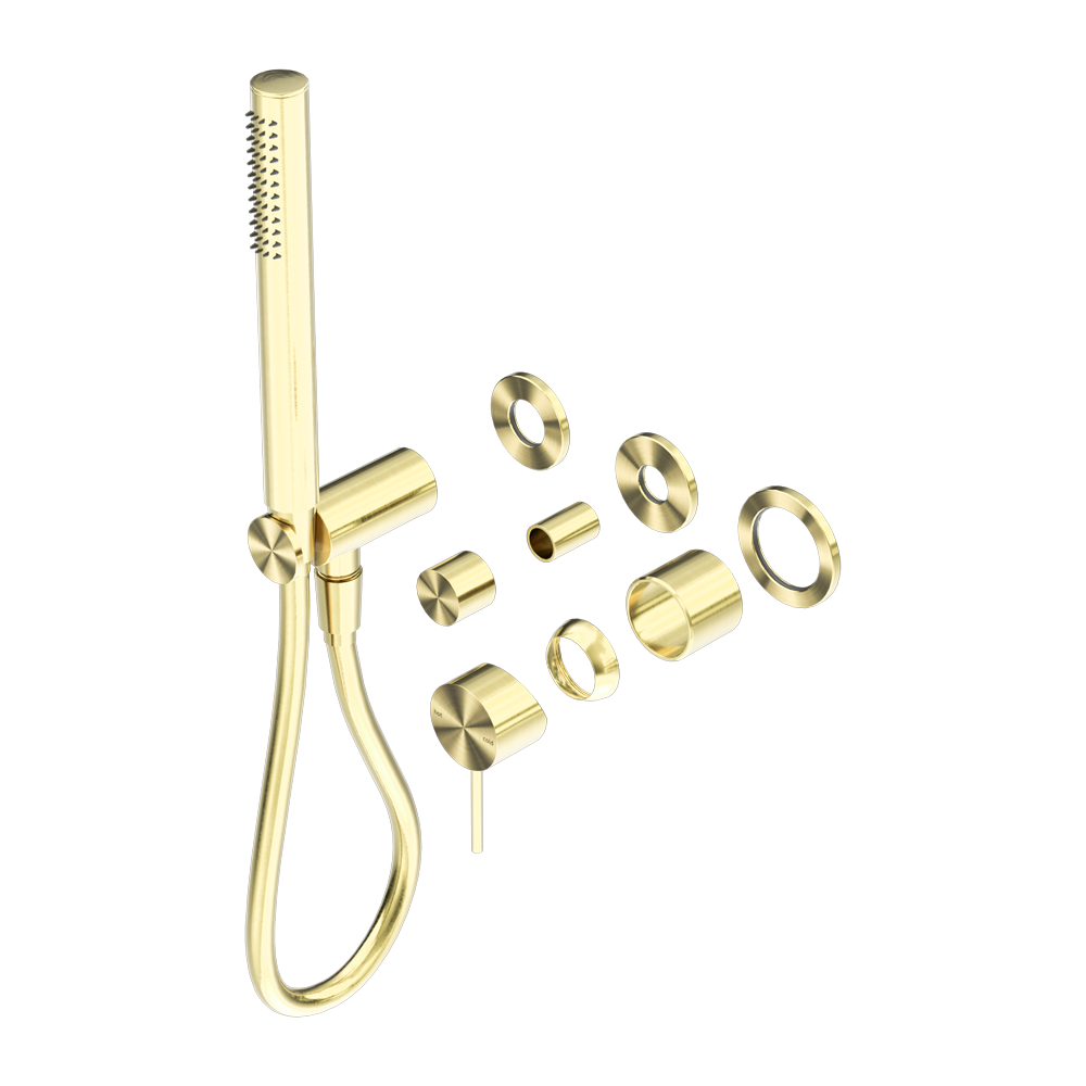 MECCA SHOWER MIXER DIVERTOR SYSTEM SEPARATE BACK PLATE TRIM KITS ONLY BRUSHED GOLD