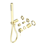 MECCA SHOWER MIXER DIVERTOR SYSTEM SEPARATE BACK PLATE TRIM KITS ONLY BRUSHED GOLD