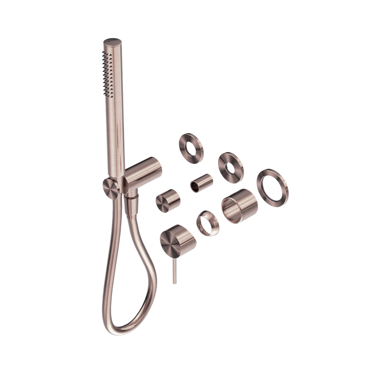 MECCA SHOWER MIXER DIVERTOR SYSTEM SEPARATE BACK PLATE TRIM KITS ONLY BRUSHED BRONZE