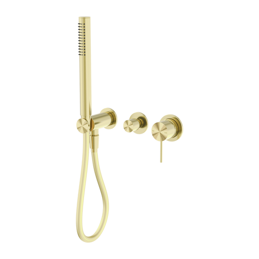 MECCA SHOWER MIXER DIVERTOR SYSTEM SEPARATE BACK PLATE BRUSHED GOLD