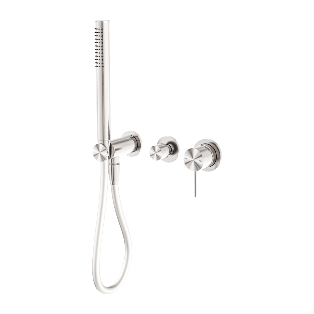 MECCA SHOWER MIXER DIVERTOR SYSTEM SEPARATE BACK PLATE BRUSHED NICKEL
