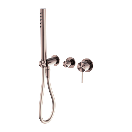 MECCA SHOWER MIXER DIVERTOR SYSTEM SEPARATE BACK PLATE BRUSHED BRONZE