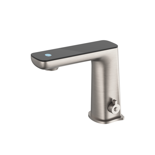 Claudia Sensor Mixer With Black Top Display Brushed Nickel