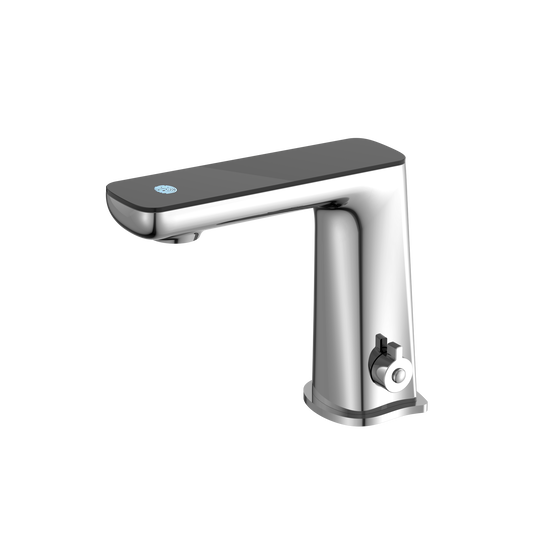 Claudia Sensor Mixer With Black Top Display Chrome