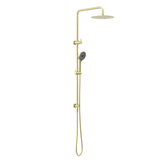 Round Project Twin Shower Brushed Gold
