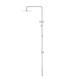 Square Project Twin Shower Brushed Nickel
