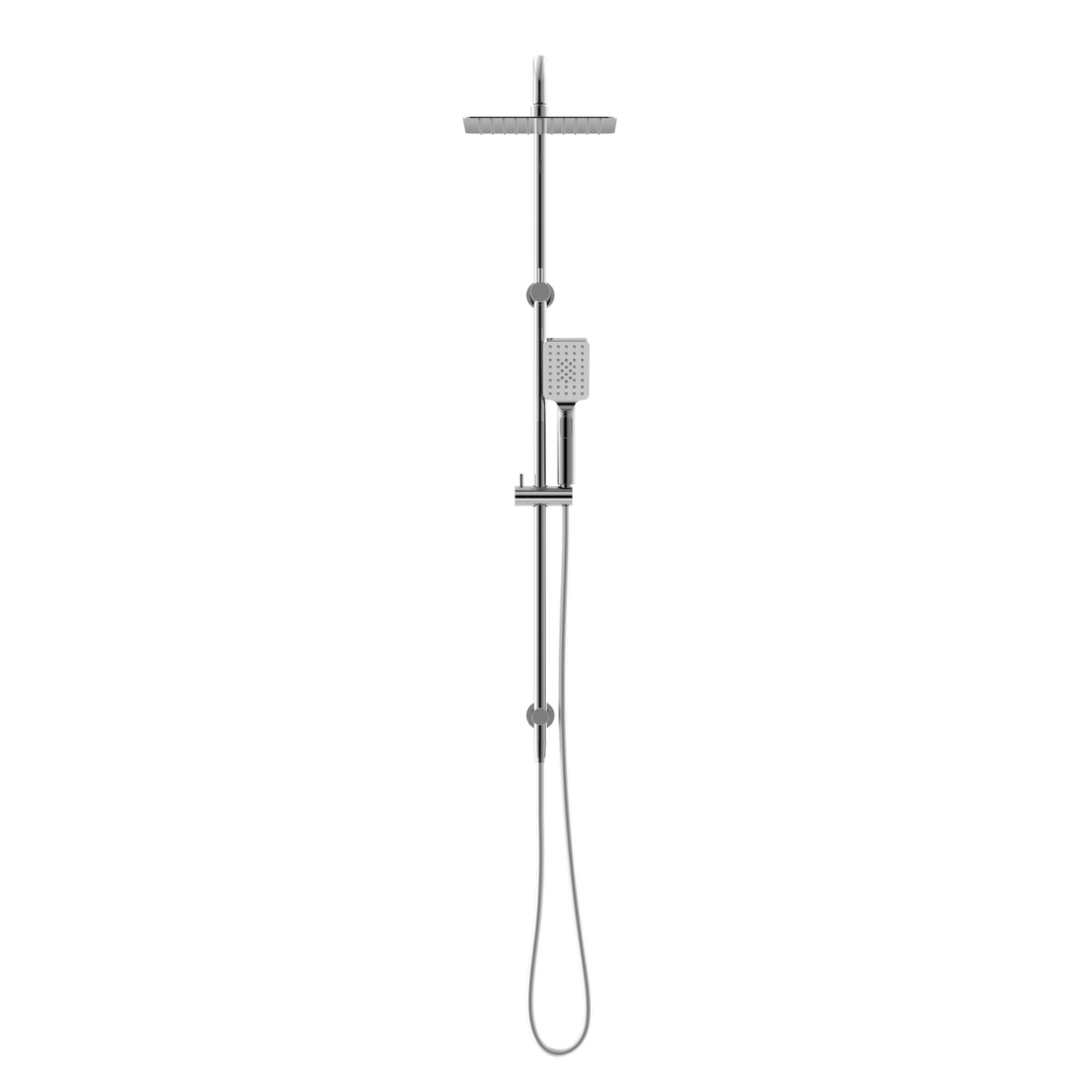 Square Project Twin Shower Chrome