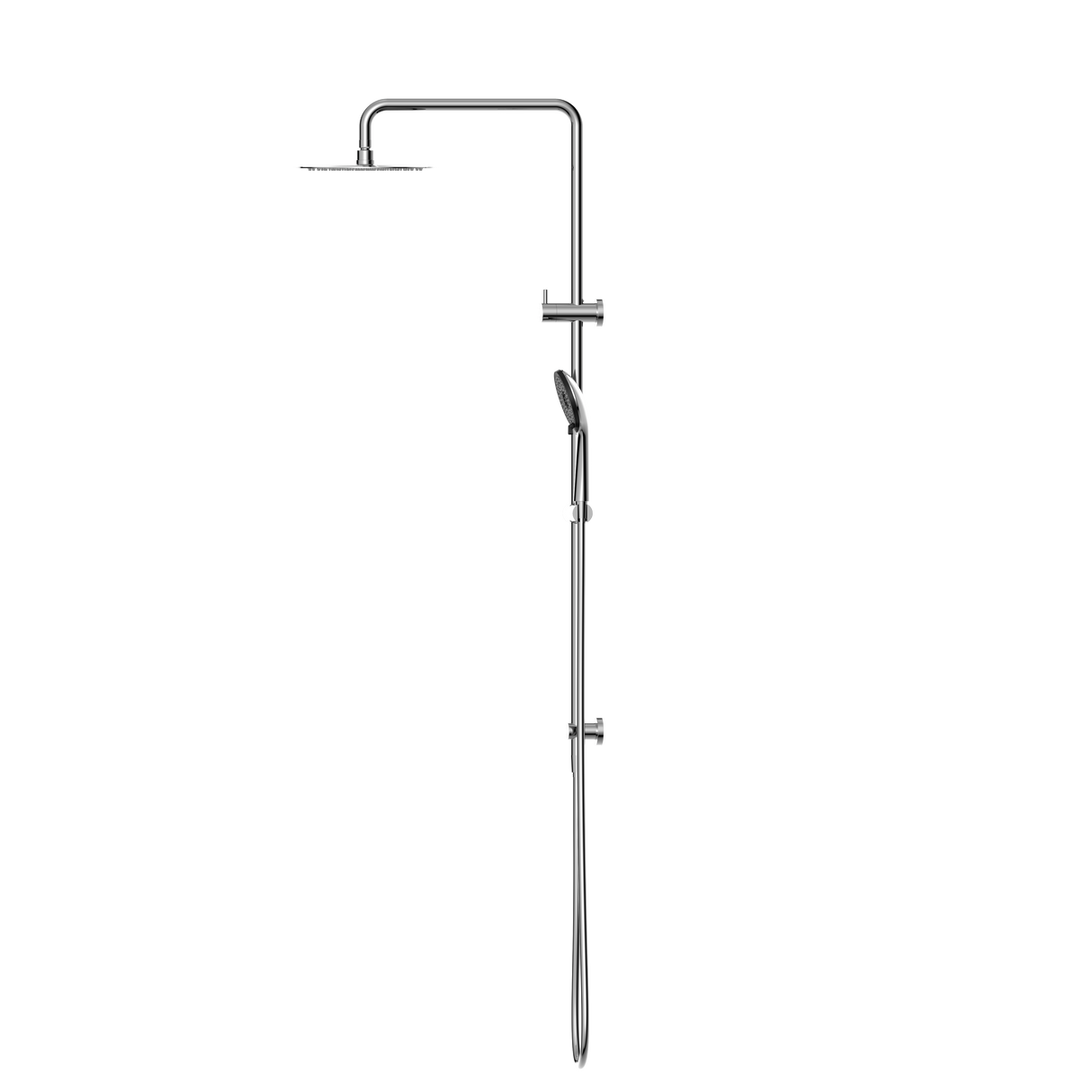 Round Project Twin Shower 4 Star Rating Chrome