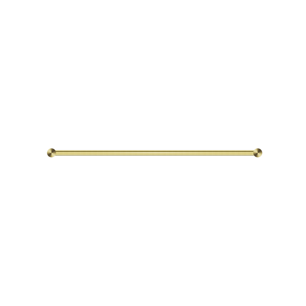 New Mecca Single Towel Rail 800mm Brushed Gold