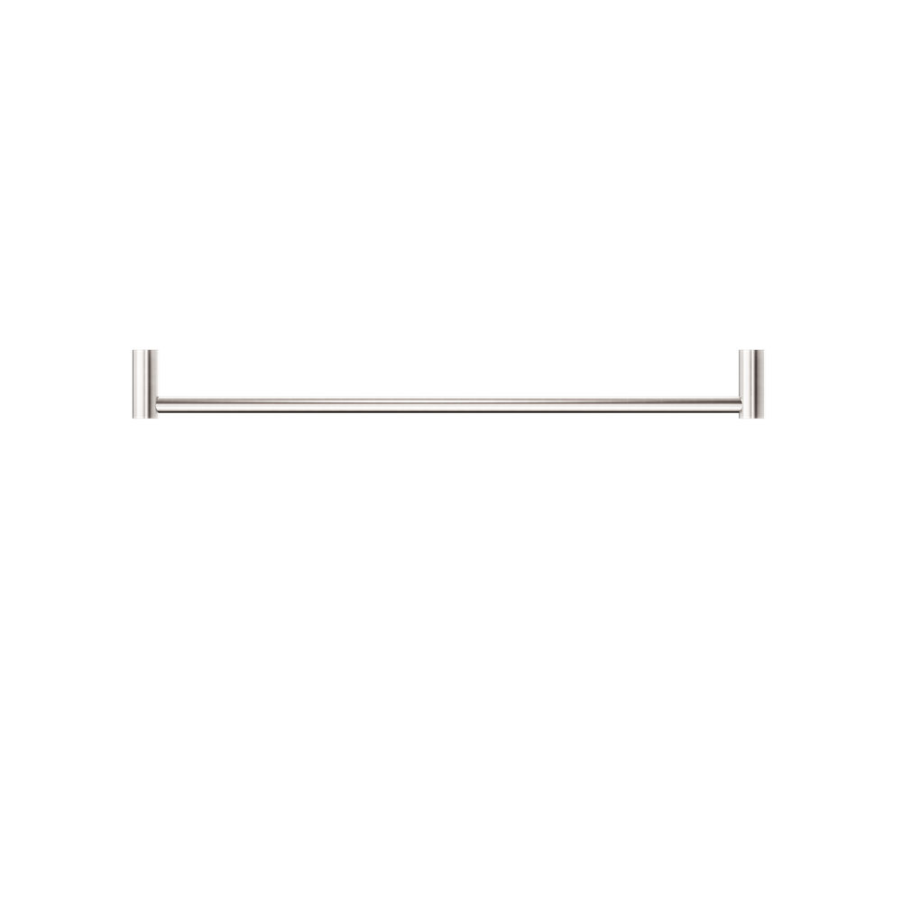 New Mecca Single Towel Rail 800mm Brushed Nickel