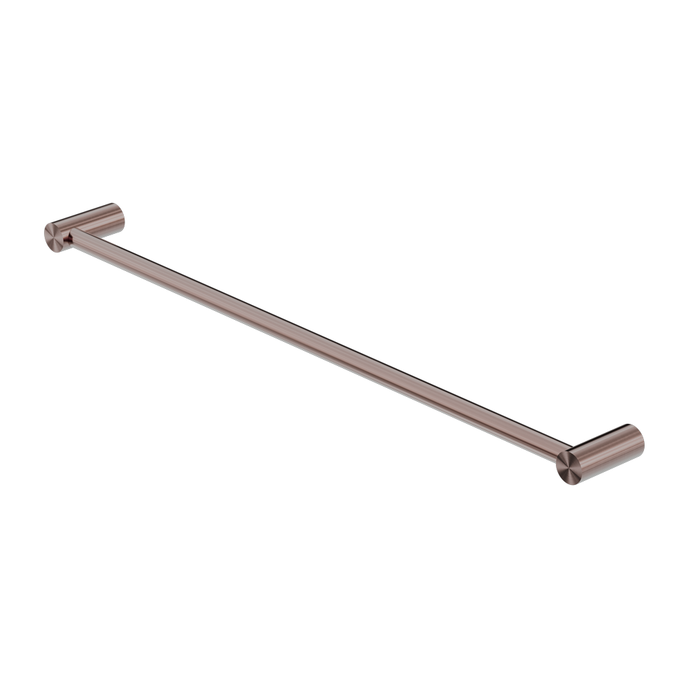 New Mecca Single Towel Rail 800mm Brushed Bronze