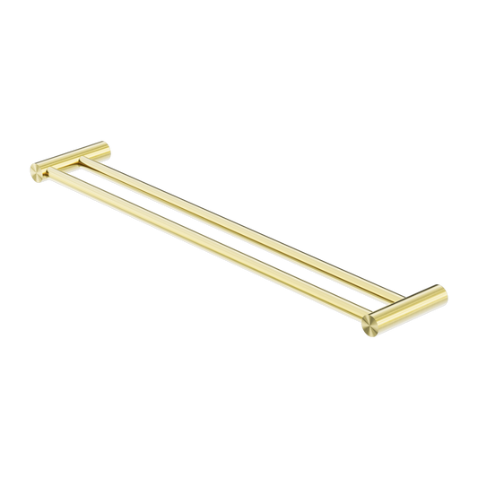 New Mecca Double Towel Rail 800mm Brushed Gold