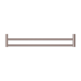 New Mecca Double Towel Rail 800mm Brushed Bronze