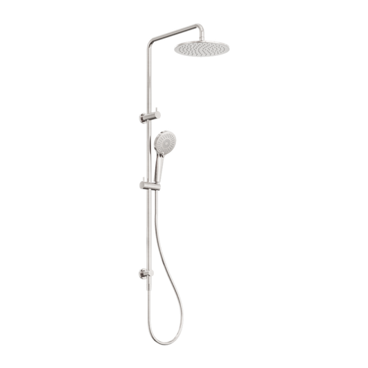 Round Twin Shower Brushed Nickel