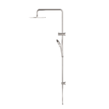 Round Twin Shower Brushed Nickel