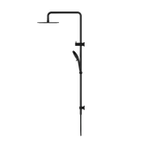 Round Twin Shower Matte Black