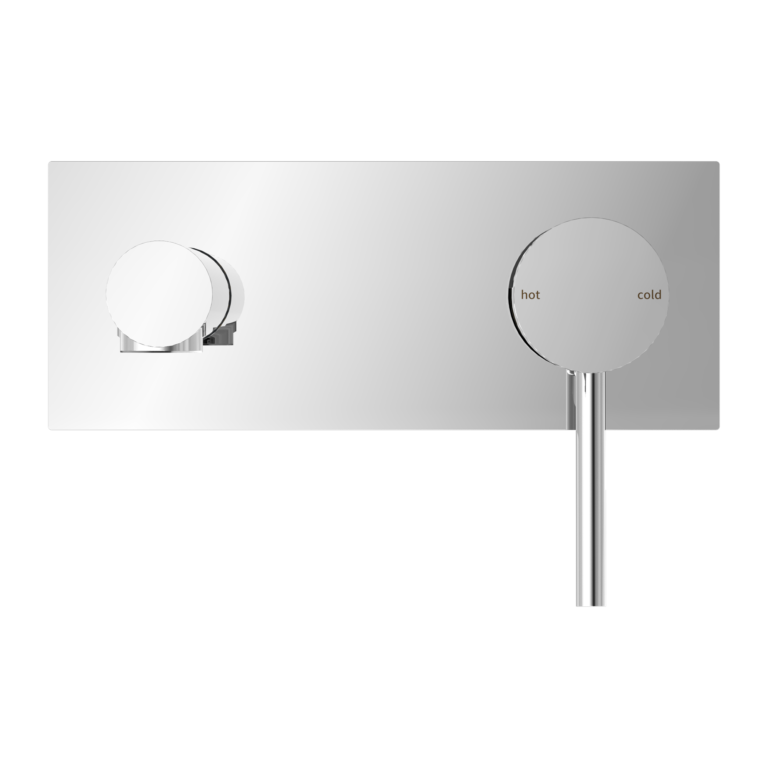 Dolce Wall Basin Mixer Straight Spout Chrome