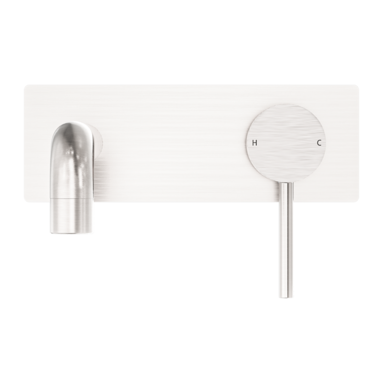 Dolce Wall Basin/Bath Mixer Brushed Nickel