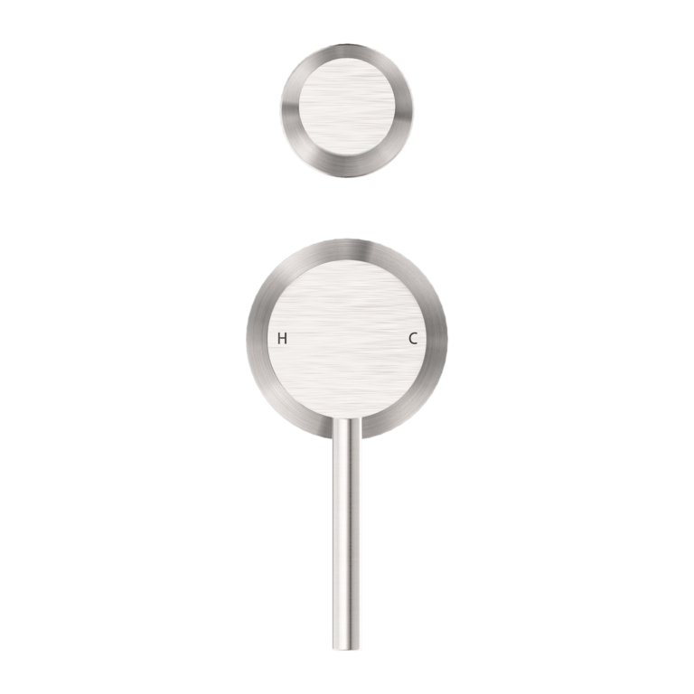 Dolce Shower Mixer With Divertor Separate Back Plate Brushed Nickel