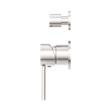 Dolce Shower Mixer With Divertor Separate Back Plate Brushed Nickel