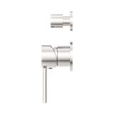 Dolce Shower Mixer With Divertor Separate Plate Brushed Nickel