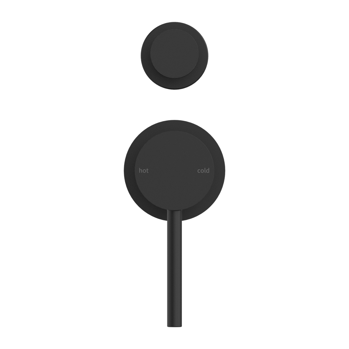 Dolce Shower Mixer With Divertor Separate Plate Matte Black