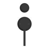 Dolce Shower Mixer With Divertor Separate Plate Matte Black