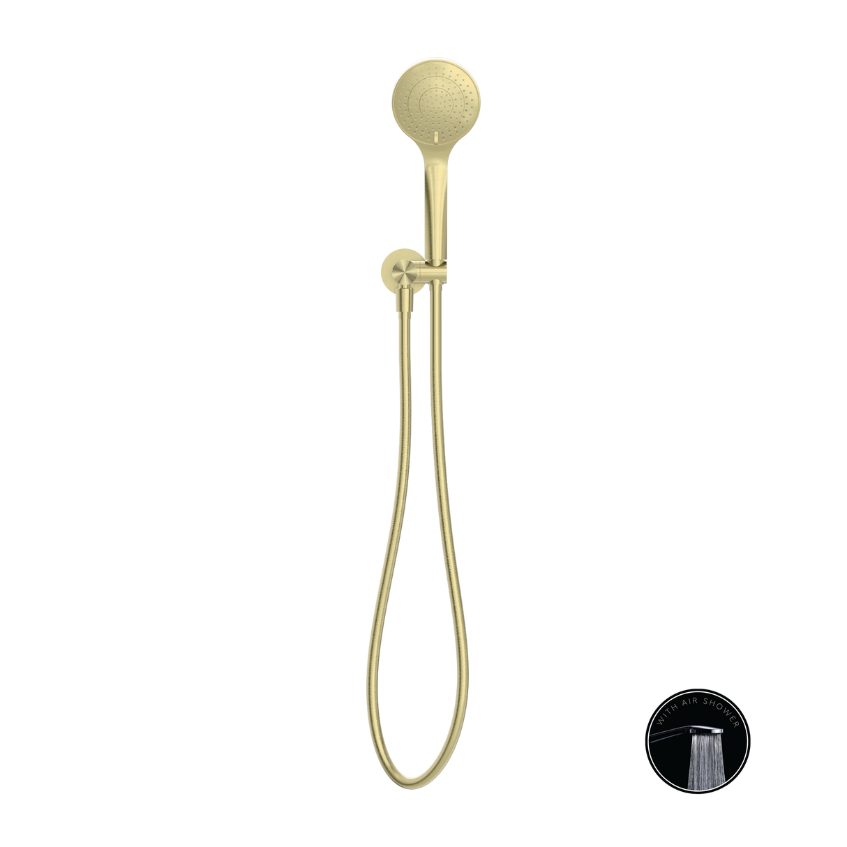 Opal Shower On Bracket With Air Shower Brushed Gold