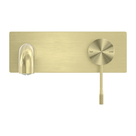 Opal Wall Basin/Bath Mixer 120mm Brushed Gold