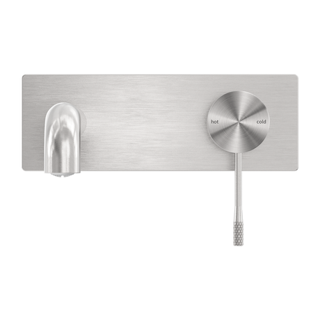 Opal Wall Basin/Bath Mixer 120mm Brushed Nickel