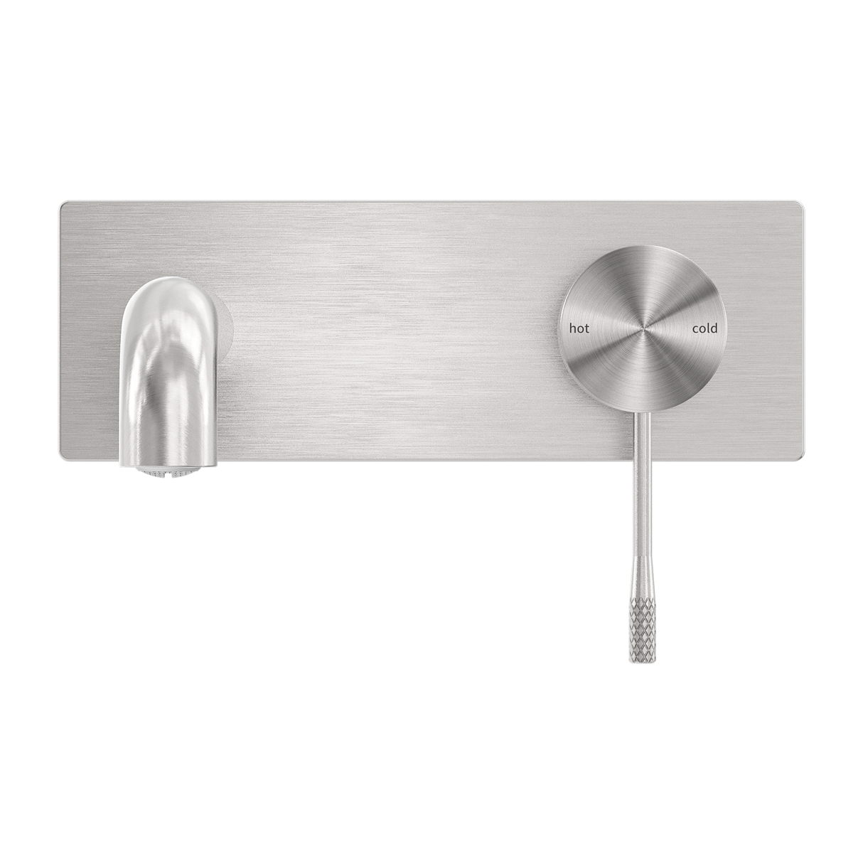 Opal Wall Basin/Bath Mixer 185mm Brushed Nickel