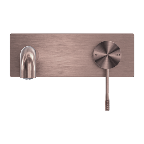 Opal Wall Basin/Bath Mixer 120mm Brushed Bronze