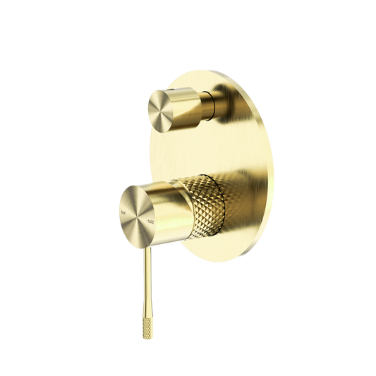 Opal Shower Mixer With Divertor Brushed Gold