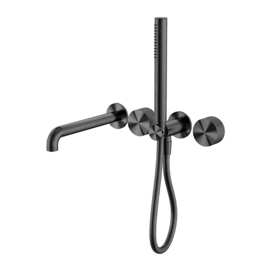 Opal Progressive Shower System Separate Plate With Spout 250mm Graphite
