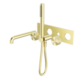 Opal Progressive Shower System With Spout 230mm Trim Kits Only Brushed Gold