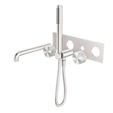 Opal Progressive Shower System With Spout 230mm Trim Kits Only Brushed Nickel