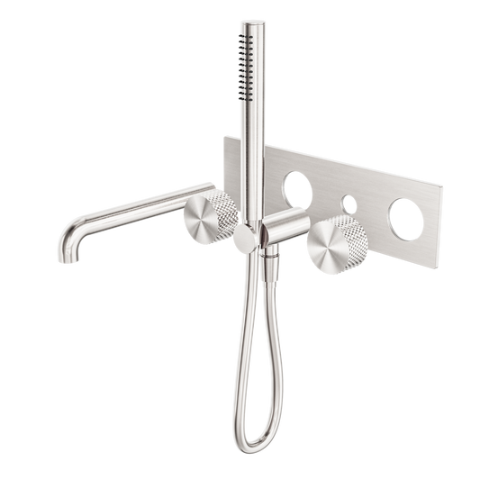 Opal Progressive Shower System With Spout 250mm Trim Kits Only Brushed Nickel