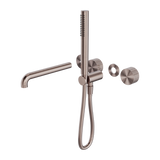 Opal Progressive Shower System Separate Plate With Spout 250mm Trim Kits Only Brushed Bronze